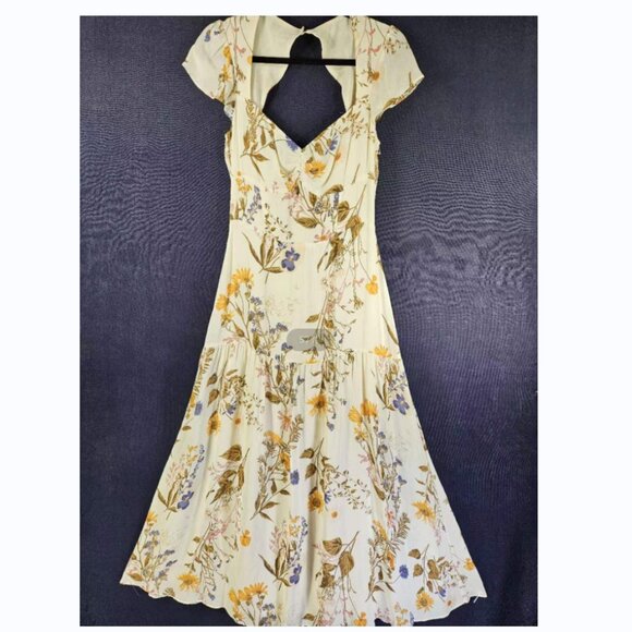 NEW Reformation Myah Floral-Printed Maxi Dress Size 8 #1643 - Picture 5 of 10